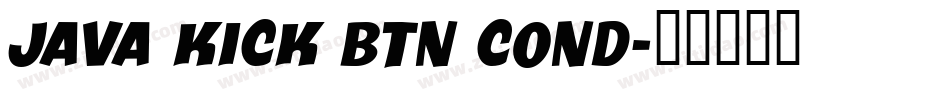 Java Kick BTN Cond字体转换